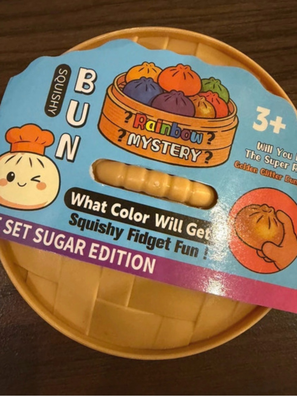 Squishmallows Squishy Bun Mystery Toy - Yellow
